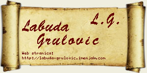 Labuda Grulović vizit kartica